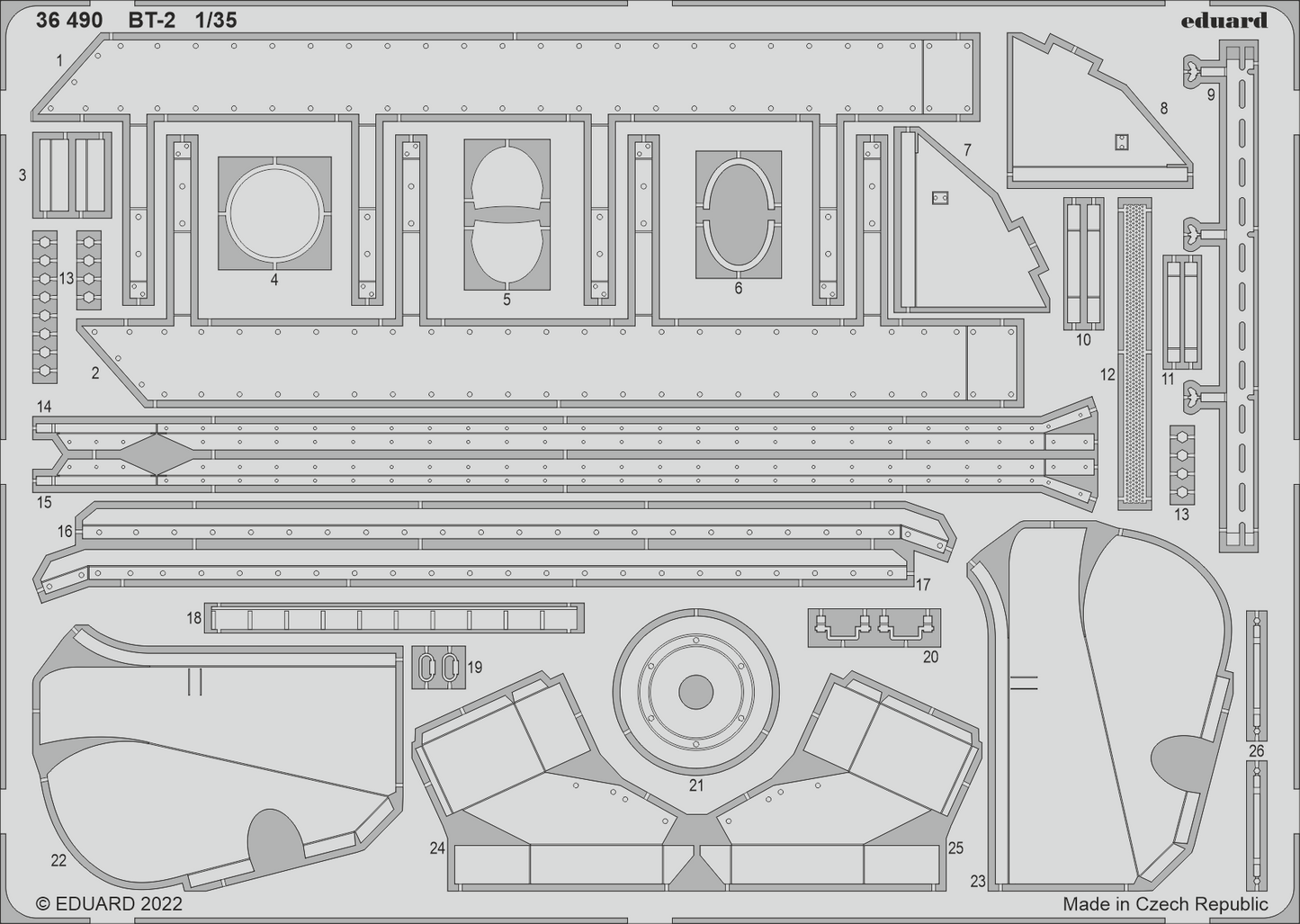 Eduard 36490 1:35 BT-2 for Hobby Boss