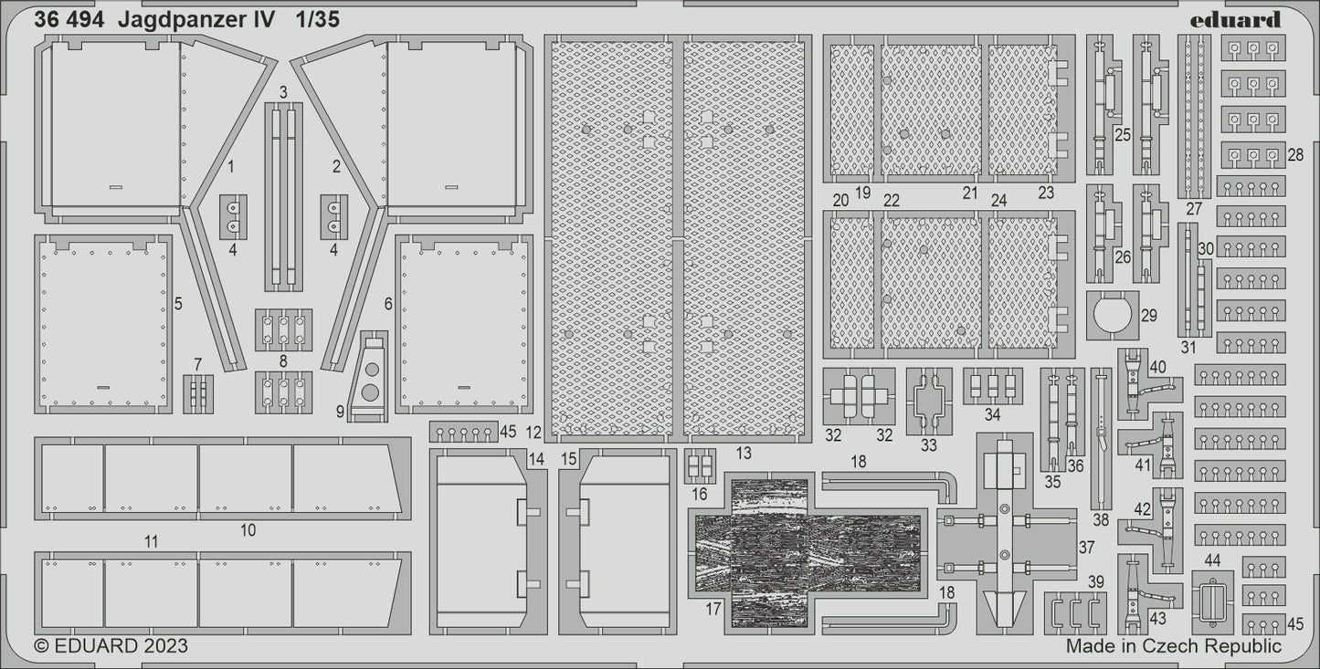 Eduard 36494 1:35 Jagdpanzer IV L/48 for Border Model