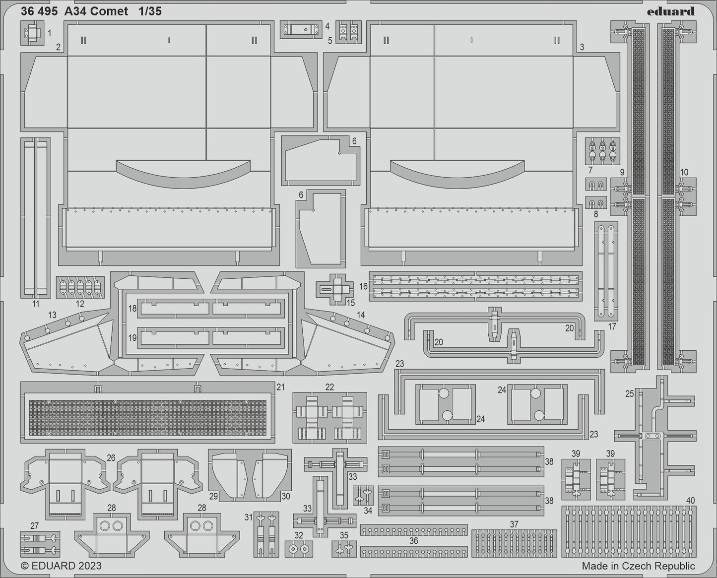 Eduard 36495 1:35 A34 Comet for Tamiya