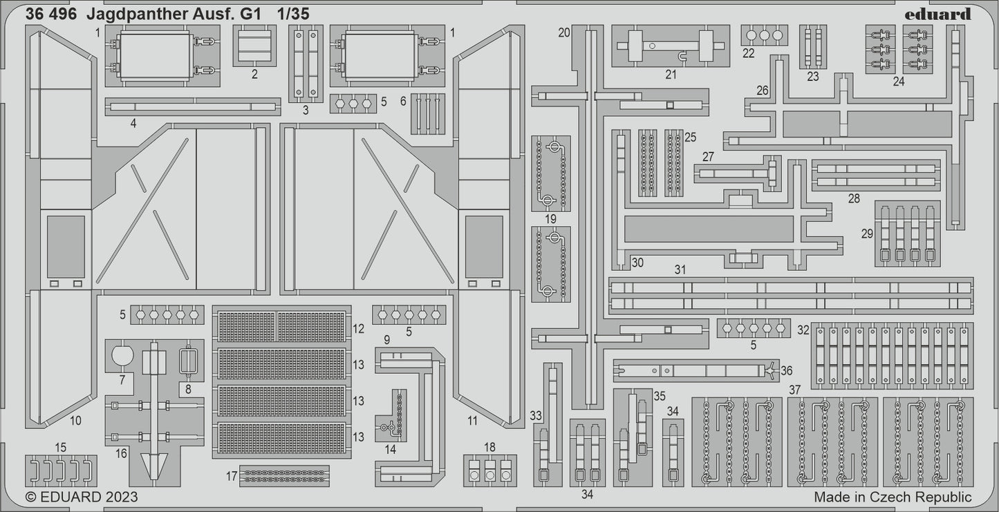 Eduard 36496 1:35 Jagdpanther Ausf.G1 for Academy