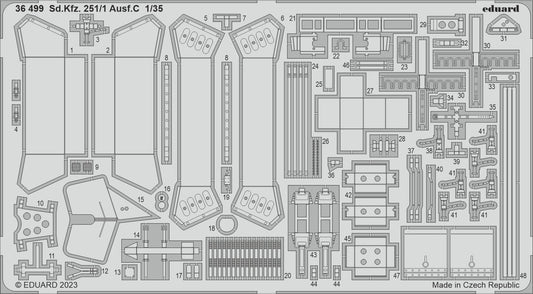 Eduard 36499 1:35 Sd.Kfz.251/1 Ausf.C for Academy