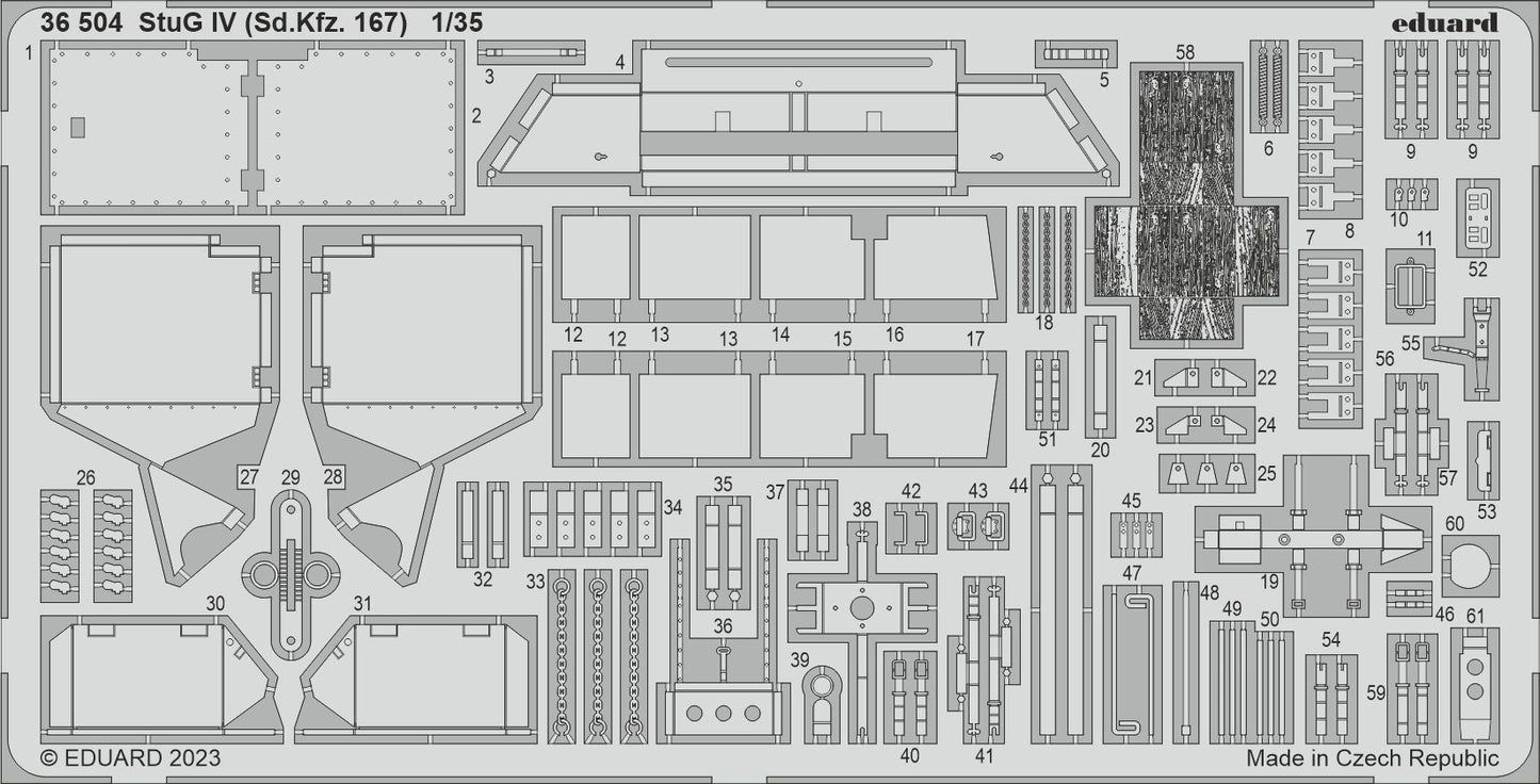 Eduard 36504 1:35 StuG IV Sd.Kfz.167 for Zvezda