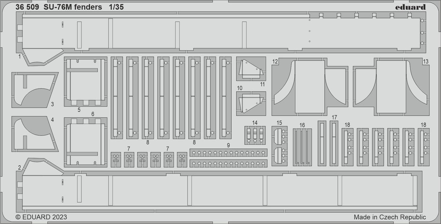 Eduard 36509 1:35 Soviet Su-76M SPG fenders