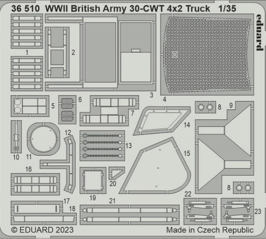 Eduard 36510 1:35 WWII British Army 30cwt 4x2 G.S. Truck