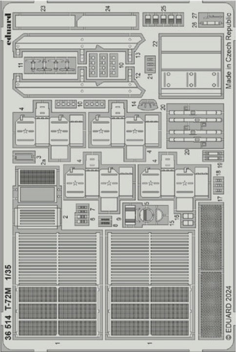 Eduard 36514 1:35 Soviet T-72M