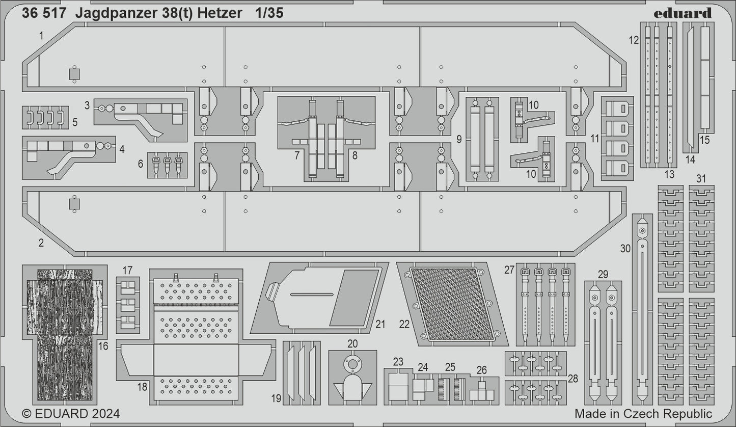 Eduard 36517 1:35 Jagdpanzer 38(t) Hetzer