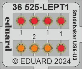 Eduard 36525 1:35 Studebaker US6-U3 (designed to be used with ICM kits)