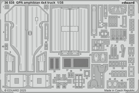 Eduard ED36535 1:350 GPA amphibian 4x4 truck 1/35
