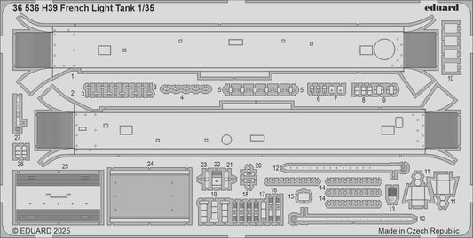 Eduard ED36536 1:350 H39 French Light Tank 1/35