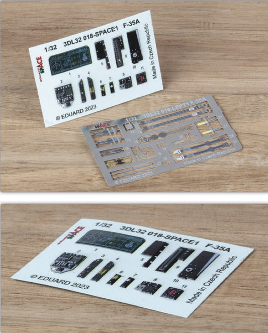 Eduard 3DL32018 1:32 F-35A Lightning II SPACE to be used with Trumpeter
