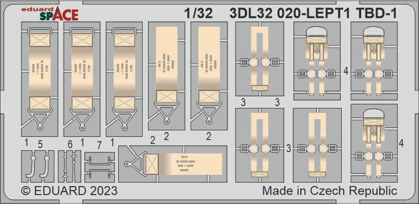 Eduard 3DL32020 1:32 TBD-1 Devastator SPACE