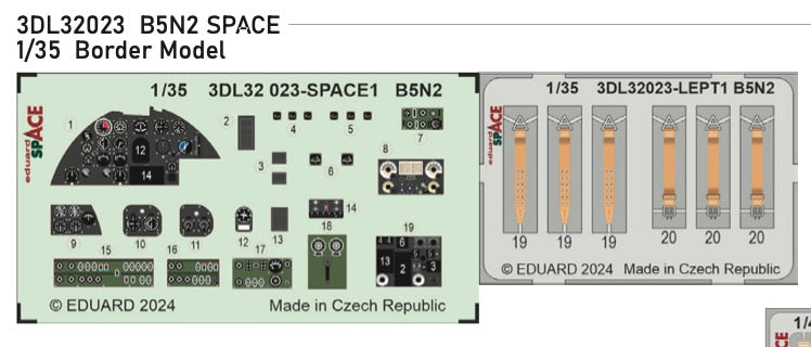 Eduard 3DL32023 1:35 Nakajima B5N2 Type 97 Kate SPACE