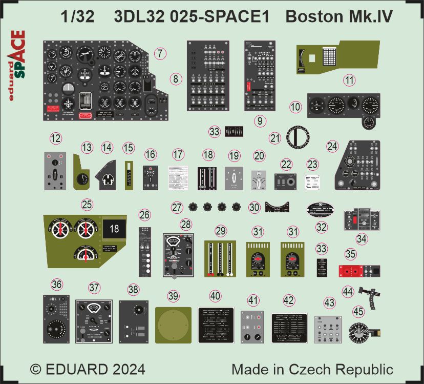 Eduard 3DL32025 1:32 Douglas Boston Mk.IV SPACE