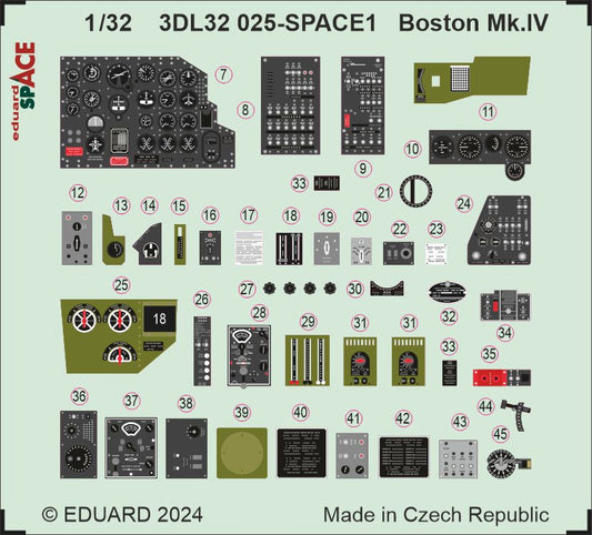 Eduard 3DL32025 1:32 Douglas Boston Mk.IV SPACE