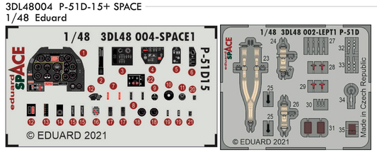 Eduard 3DL48004 1:48 North-American P-51D-15+ Mustang SPACE