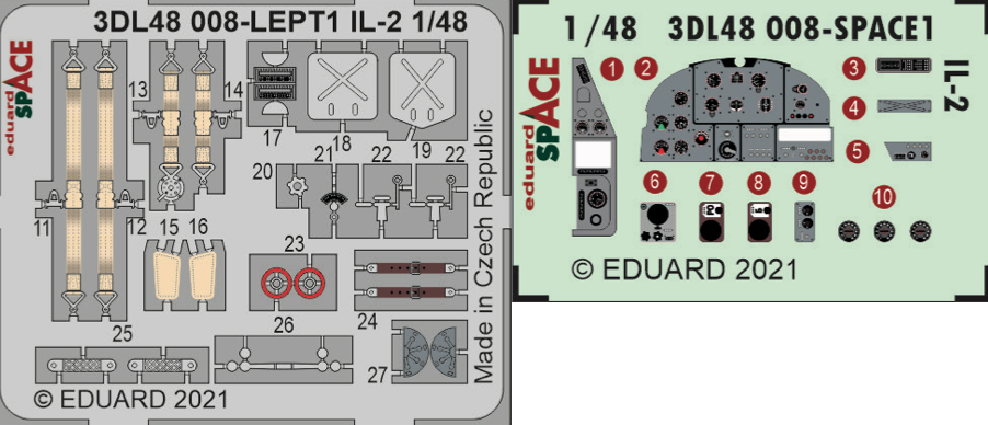 Eduard 3DL48008 1:48 Ilyushin Il-2 Stormovik SPACE