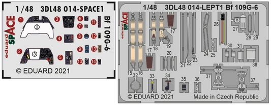 Eduard 3DL48014 1:48 Messesrchmitt Bf-109G-6 SPACE