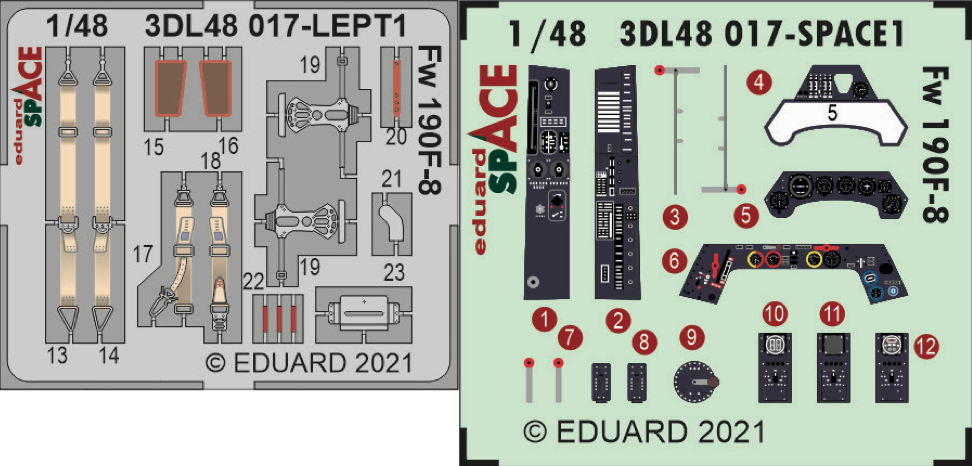 Eduard 3DL48017 1:48 Focke-Wulf Fw-190F-8 SPACE