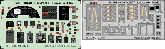 Eduard 3DL48033 1:48 Avro Lancaster B.I SPACE