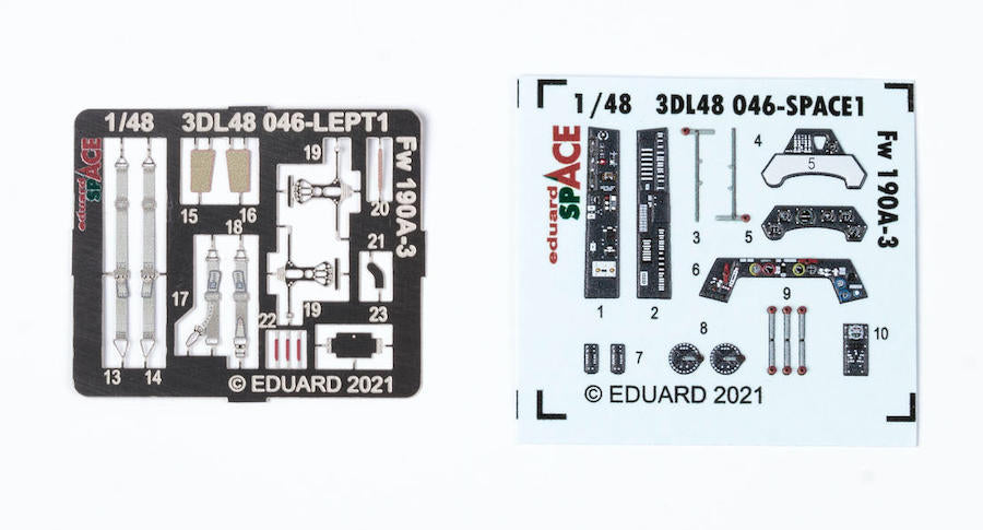 Eduard 3DL48046 1:48 Focke-Wulf Fw-190A-3 SPACE 3D-Printed Instrument Decals