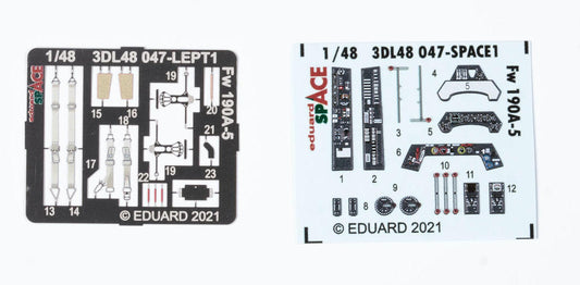 Eduard 3DL48047 1:48 Focke-Wulf Fw-190A-5 SPACE 3D-Printed Instrument Decals