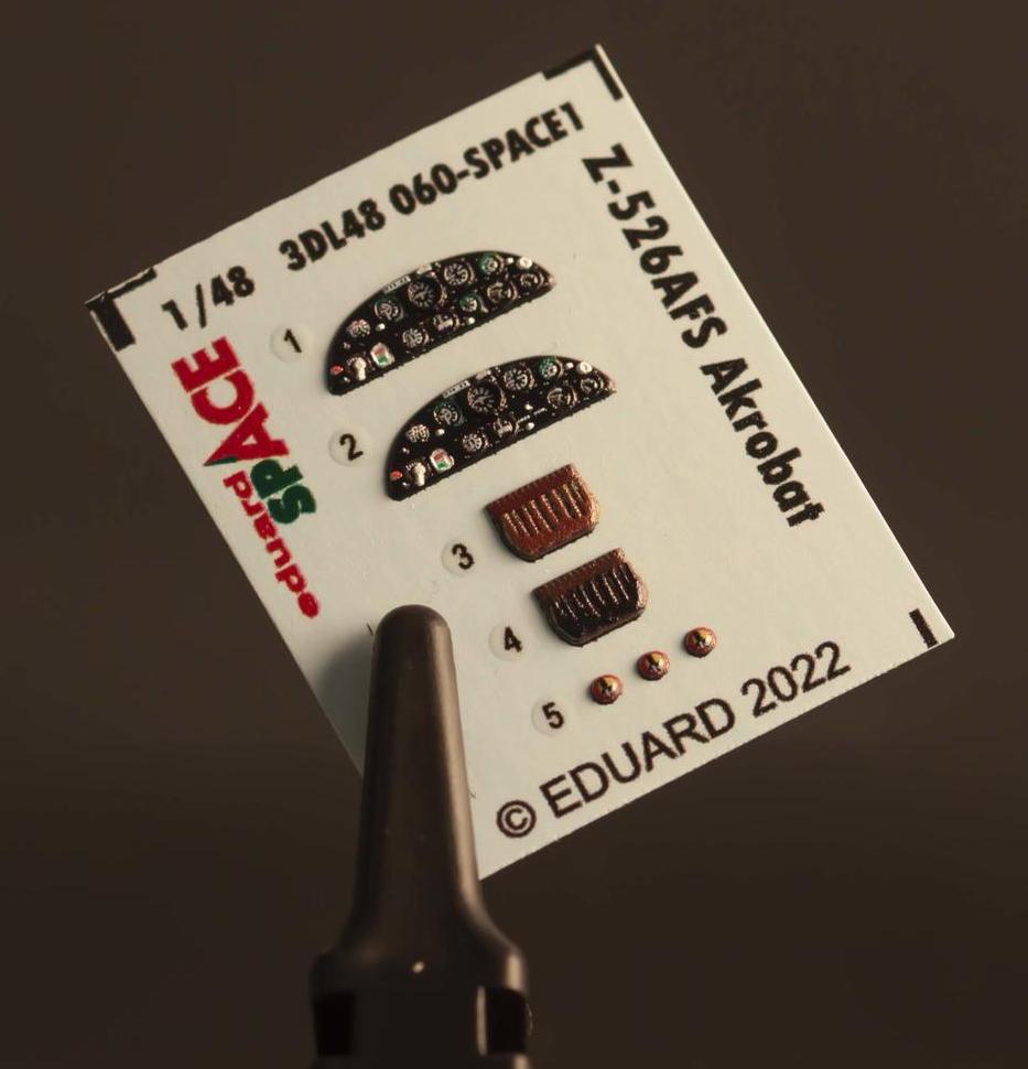 Eduard 3DL48060 1:48 Zlin Z-526AFS Akrobat SPACE 3D-Printed Instrument Decals