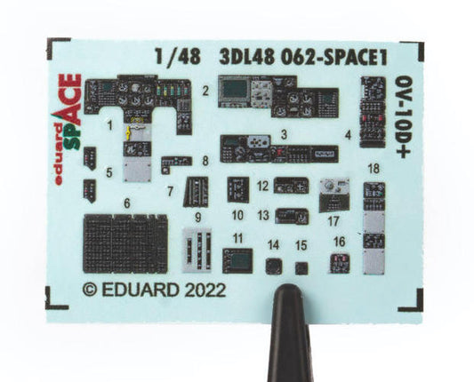 Eduard 3DL48062 1:48 North-American/Rockwell OV-10D+ SPACE 3D-Printed Instrument Decals