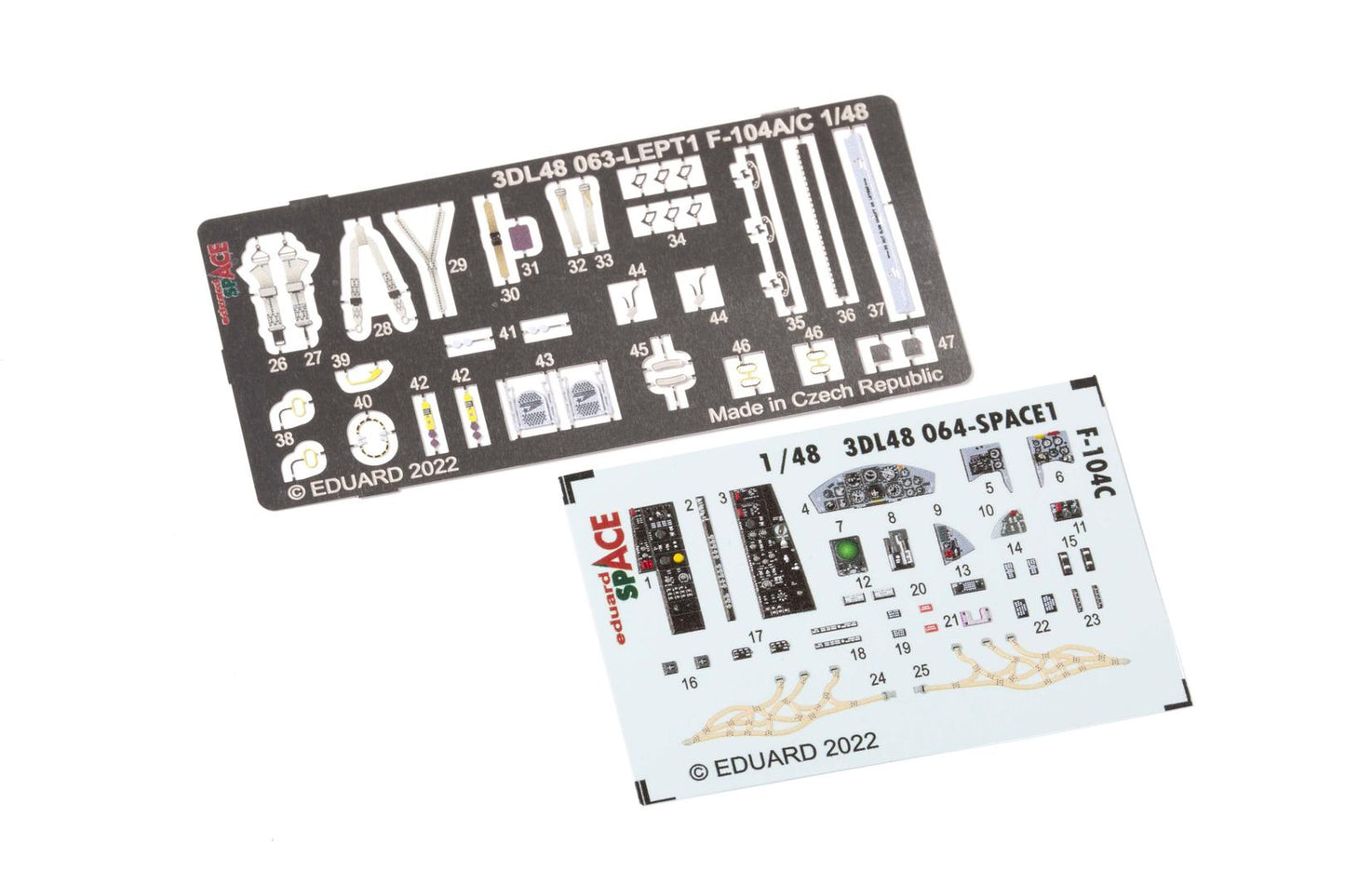 Eduard 3DL48064 1:48 Lockheed F-104C Starfighter SPACE 3D-Printed Instrument Decals