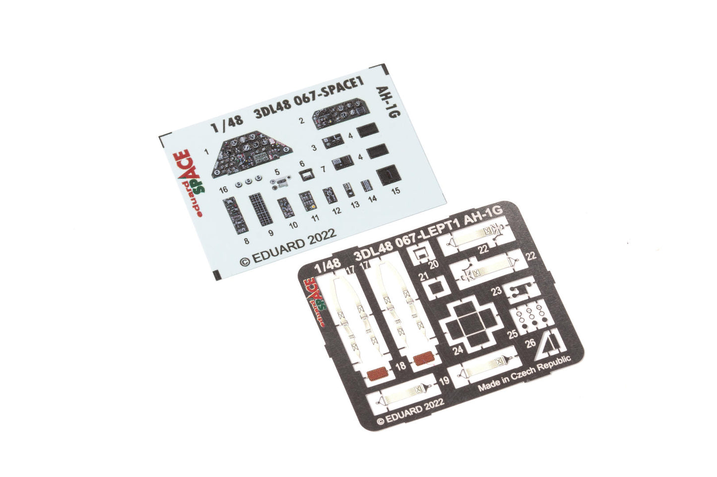 Eduard 3DL48067 1:48 Bell AH-1G Cobra SPACE 3D-Printed Instrument Decals