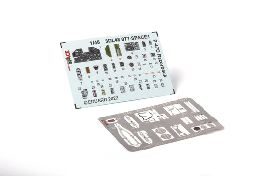 Eduard 3DL48077 1:48 Republic P-47D Thunderbolt Razorback SPACE 3D-Printed Instrument Decals