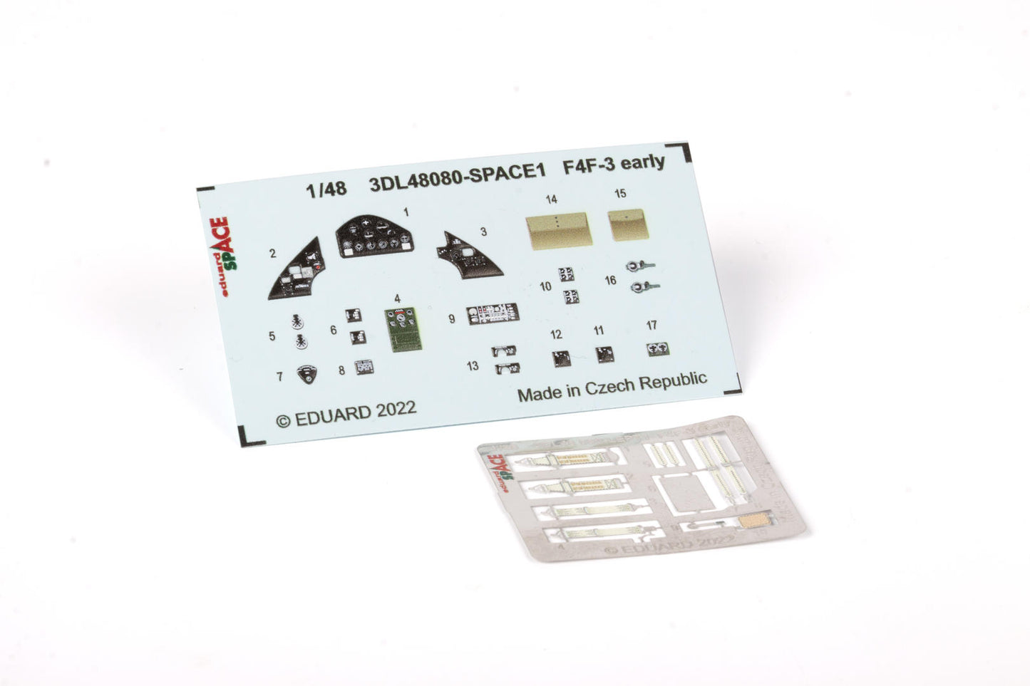 Eduard 3DL48080 1:48 Grumman F4F-3 Wildcat Early SPACE 3D-Printed Instrument Decals