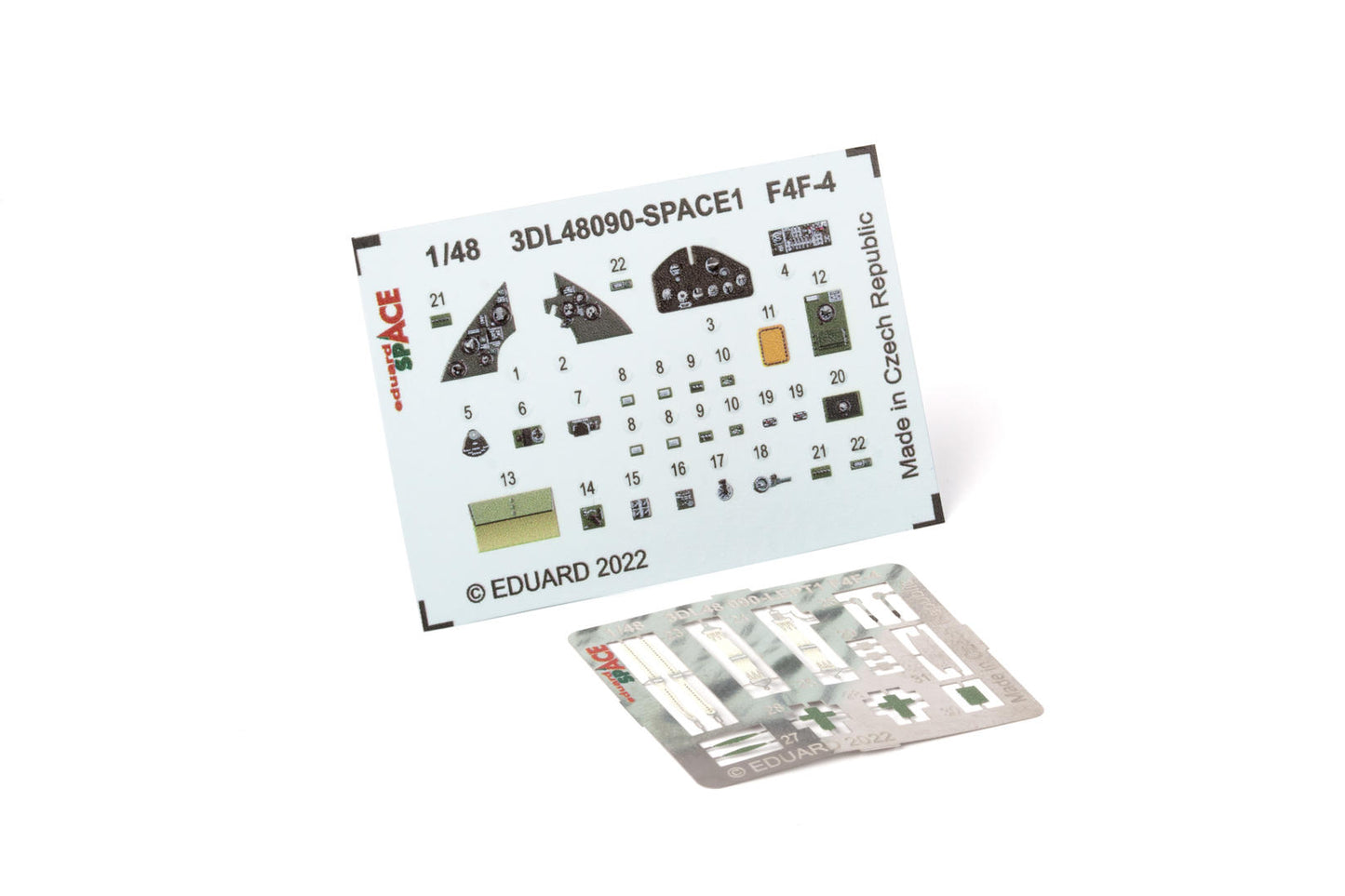 Eduard 3DL48090 1:48 Grumman F4F-4 Wildcat SPACE 3D-Printed Instrument Decals