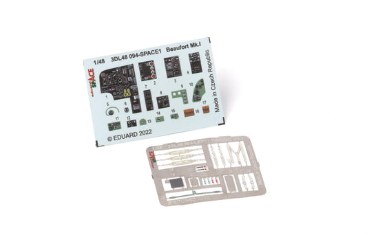 Eduard 3DL48094 1:48 Bristol Beaufort Mk.I SPACE 3D-Printed Instrument Decals