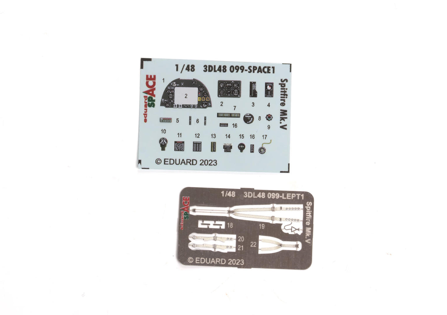 Eduard 3DL48099 1:48 Supermarine Spitfire Mk.V SPACE 3D-Printed Instrument Decals