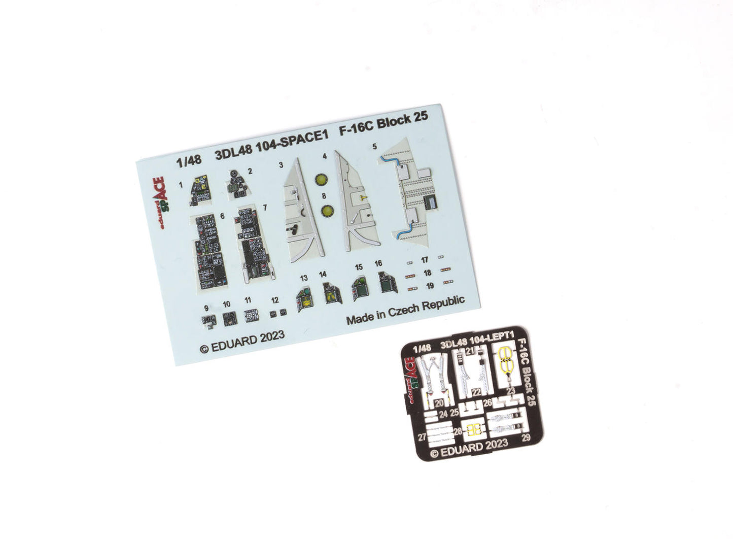 Eduard 3DL48104 1:48 Lockheed-Martin F-16C Block 25 SPACE