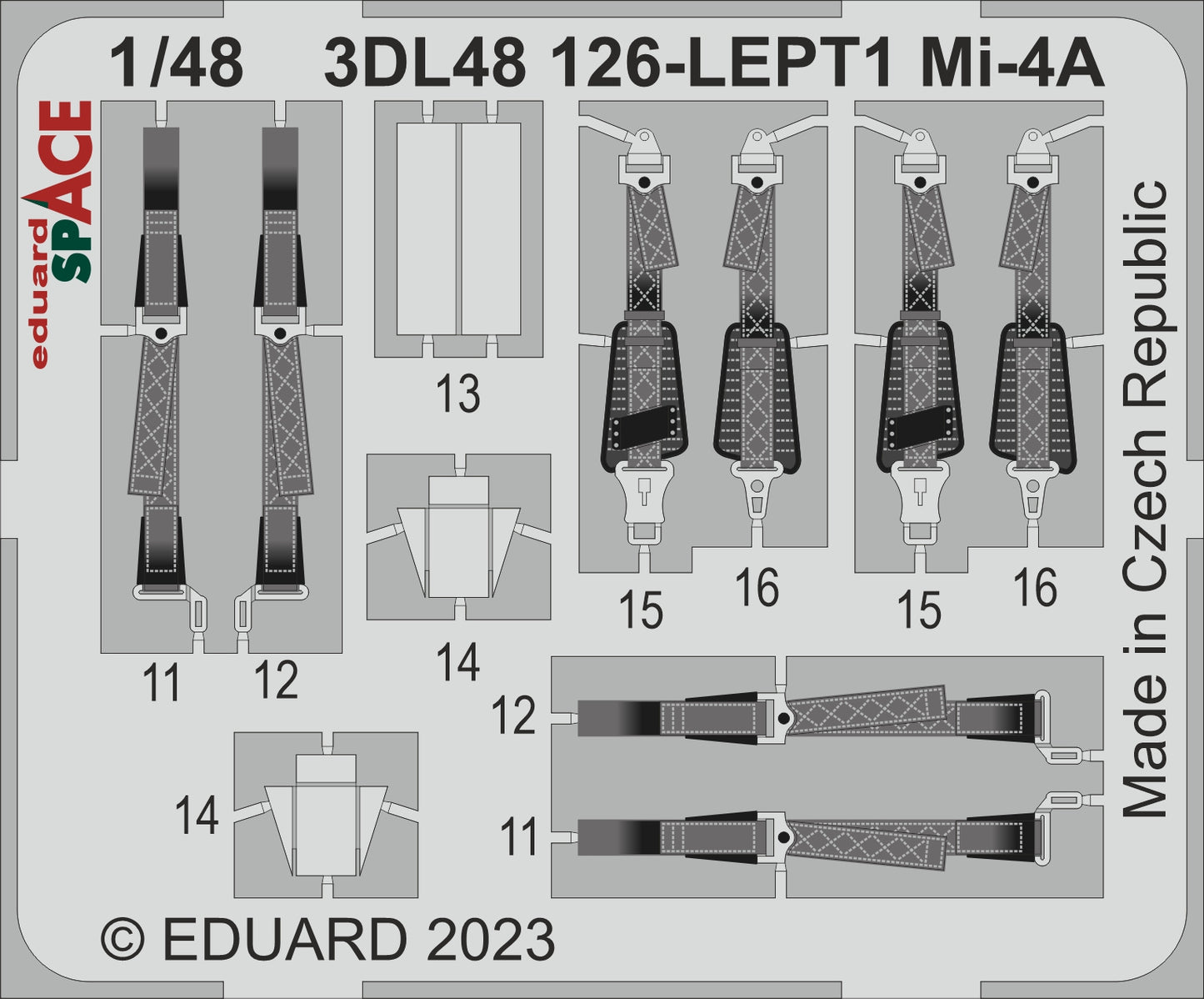 Eduard 3DL48126 1:48 Mil Mi-4A SPACE to be used with Trumpeter