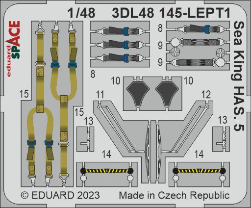 Eduard 3DL48145 1:48 Westland Sea King HAS.5 SPACE