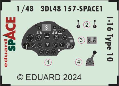 Eduard 3DL48157 1:48 Polikarpov I-16 Type 10 SPACE