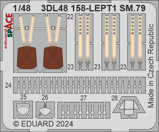 Eduard 3DL48158 1:48 Savoia-Marchetti SM.79 SPACE