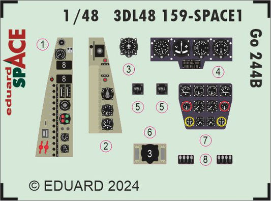 Eduard 3DL48159 1:48 Gotha Go-244B SPACE