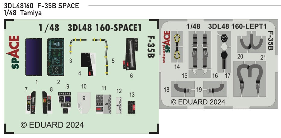 Eduard 3DL48160 1:48 Lockheed-Martin F-35B Lightning II SPACE