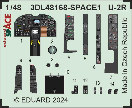 Eduard 3DL48168 1:48 Lockheed U-2R Dragon SPACE