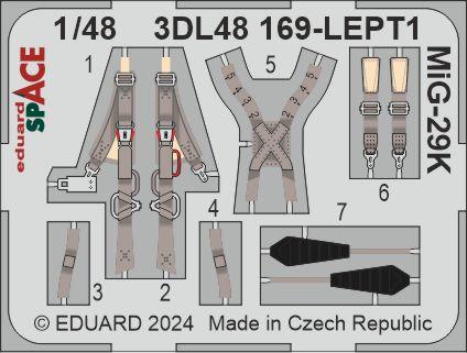 Eduard 3DL48169 1:48 Mikoyan MiG-29K SPACE