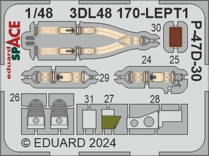 Eduard 3DL48170 1:48 Republic P-47D-30 Thunderbolt SPACE