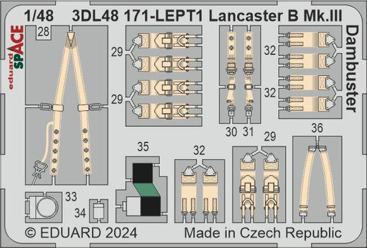 Eduard 3DL48171 1:48 Avro Lancaster B Mk.III Dambuster SPACE