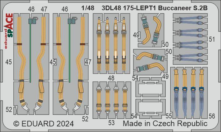 Eduard 3DL48175 1:48 Blackburn Buccaneer S.2B SPACE for Airfix