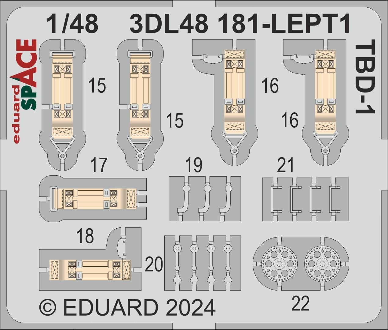 Eduard 3DL48181 1:48 Douglas TBD-1 'Devastator' SPACE