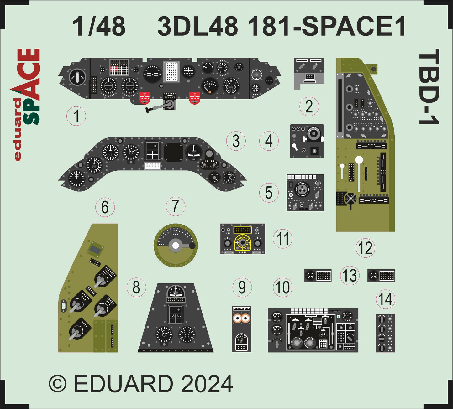 Eduard 3DL48181 1:48 Douglas TBD-1 'Devastator' SPACE