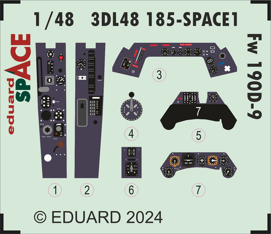 Eduard 3DL48185 1:48 Focke-Wulf Fw-190D-9 SPACE