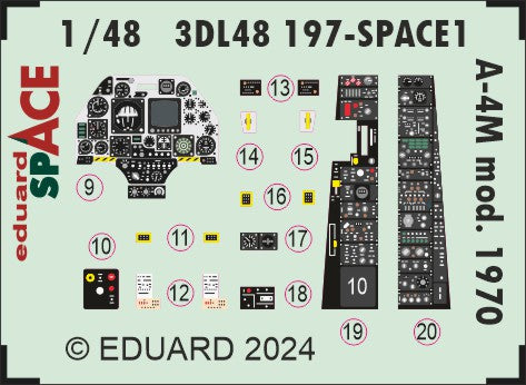 Eduard 3DL48197 1:48 Douglas A-4M Skyhawk mod. 1970 SPACE